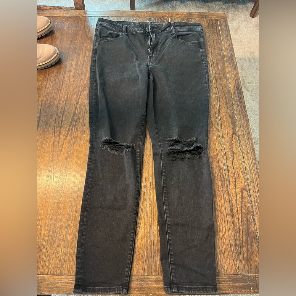 American eagle Black jeggings size 16